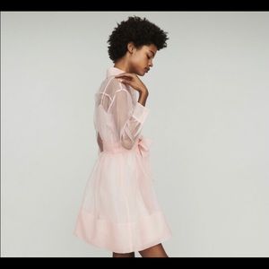 Maje organza shirt dress